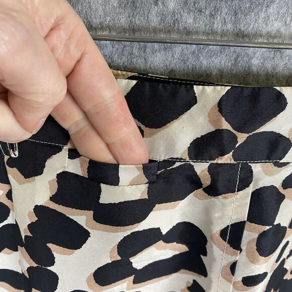 See by Chloe Mini Skirt Size US 4 Multicolor 100% Silk Leopard Animal Print - Picture 4 of 11